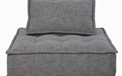 Elementary – Sessel ohne Armlehnen fuer Sofa, braun